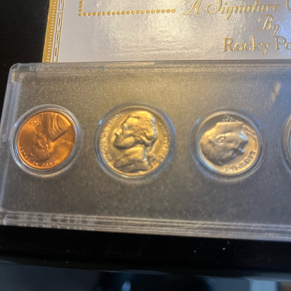 1969 us coin uncirculated set with 40% silver jfk half and mint error penny - Picture 3 of 3